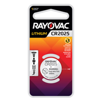 CR2025 Lithium Coin Cell Battery, 3 V Helyx Safety & Industrial Supplies