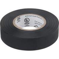 Ruban isolant, 19 mm (3/4") x 18 m (60'), Noir, 7 mils Helyx Safety & Industrial Supplies