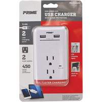 Prime&reg; USB Charger with Surge Protector Helyx Safety & Industrial Supplies