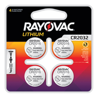 CR2032 Lithium Coin Cell Batteries, 3 V Helyx Safety & Industrial Supplies