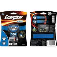 Lampe frontale Vision, DEL, 100 lumens, 10 hres de fonctionnement, piles AAA Helyx Safety & Industrial Supplies