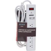 USB Charging Surge Protector, 6 Outlets, 1200 J, 1875 W, 6' Cord Helyx Safety & Industrial Supplies