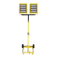 Chariot d'&eacute;clairage &agrave; deux t&ecirc;tes avec treuil, DEL, 400 W, 60 000 lumens, Boîtier en Aluminium Helyx Safety & Industrial Supplies