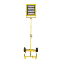 Chariot d'&eacute;clairage &agrave; t&ecirc;te unique avec treuil, DEL, 200 W, 30000 lumens, Boîtier en Aluminium Helyx Safety & Industrial Supplies