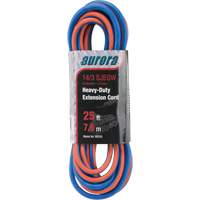 TPE-Rubber Extension Cord with Light Indicator, All-Weather, SJEOW, 14/3 AWG, 15 A, 3 Outlet(s), 25' Helyx Safety & Industrial Supplies