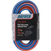 TPE-Rubber Extension Cord with Light Indicator, All-Weather, SJEOW, 12/3 AWG, 15 A, 3 Outlet(s), 50' Helyx Safety & Industrial Supplies