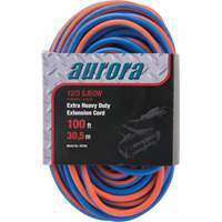 TPE-Rubber Extension Cord with Light Indicator, All-Weather, SJEOW, 12/3 AWG, 15 A, 3 Outlet(s), 100' Helyx Safety & Industrial Supplies