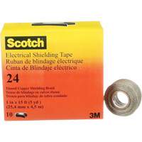 Scotch&reg; Electrical Shielding Tape, 25.4 mm (1") x 4.6 m (15'), Black, 16 mils Helyx Safety & Industrial Supplies
