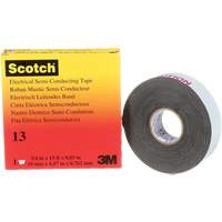 Scotch&reg; Electrical Semi-Conducting Tape, 19 mm (3/4") x 4.6 m (15'), Black, 30 mils Helyx Safety & Industrial Supplies