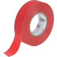 Electrical Tape, 19 mm (3/4") x 18 M (60'), Red, 7 mils Helyx Safety & Industrial Supplies