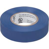 Electrical Tape, 19 mm (3/4") x 18 M (60'), Blue, 7 mils Helyx Safety & Industrial Supplies