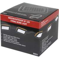LED String Work Lights, 5 Lights, 50' L, Plastic Housing Helyx Safety & Industrial Supplies