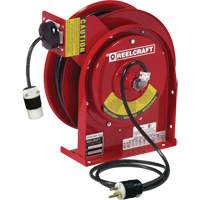 Power Cord Reel, 45', SJEOOW, 12 Gauge, 20 A Helyx Safety & Industrial Supplies