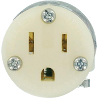 Connecteur de prise de rallonge de qualit&eacute; hospitali&egrave;re, 5-15R, Nylon Helyx Safety & Industrial Supplies