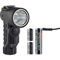 Lame de poche &agrave; alimentation multiple &agrave; angle droit pour casque Vantage 180 X, DEL, Piles Rechargeable/CR123A, Polym&egrave;re de nylon Helyx Safety & Industrial Supplies
