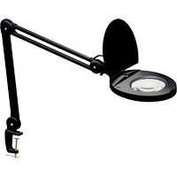 Lampe loupe ajustable, Dioptrie 5, Ampoule DEL, Bras de 47", Pinces serre-joints, Noir Helyx Safety & Industrial Supplies