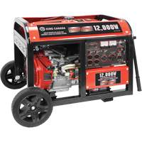 Electric Start Gas Generator with Wheel Kit, 12000 W Surge, 9000 W Rated, 120 V/240 V, 31 L Tank Helyx Safety & Industrial Supplies