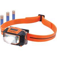 Lampe frontale avec bandeau en silicone pour casque de s&eacute;curit&eacute;, DEL, Piles AAA, Plastique Helyx Safety & Industrial Supplies