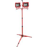 Twin Work Light with Tripod, LED, 72 W, 8000 Lumens, Aluminum Housing Helyx Safety & Industrial Supplies