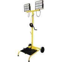 Chariot &agrave; lampe Beacon978 avec treuil, DEL, 150 W, 22500 lumens, Boîtier en Aluminium Helyx Safety & Industrial Supplies