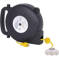 JPCR-1450 ABS Extension Cord Reel, Indoor/Outdoor, SJTW, 14 AWG, 13 A, 45' Helyx Safety & Industrial Supplies