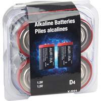 Piles alcalines industrielles, D, 1,5 V Helyx Safety & Industrial Supplies