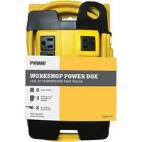 Bloc d'alimentation pour atelier, 8 Prise(s), 6', 15 A, 1875 W, 125 V Helyx Safety & Industrial Supplies