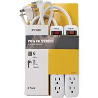 Bloc multiprise paquet de 2, 6 Prise(s), 3', 15 A, 1875 W, 125 V Helyx Safety & Industrial Supplies