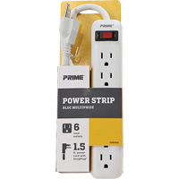 Bloc multiprise, 6 Prise(s), 1-1/2', 15 A, 1875 W, 125 V Helyx Safety & Industrial Supplies