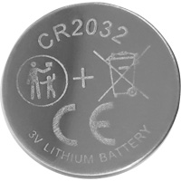CR2032 Lithium Battery, 3 V Helyx Safety & Industrial Supplies