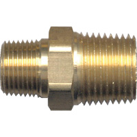 Mamelon de r&eacute;duction hexagonal, Laiton, 1/2" x 3/8", NPT x NPT Helyx Safety & Industrial Supplies