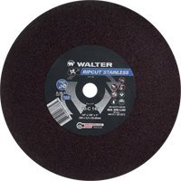Ripcut Stainless Steel Cut-Off Wheel for Stationary Saws, 14" x 1/8", 1" Arbor, Type 1, Aluminum Oxide, 4400 RPM Helyx Safety & Industrial Supplies
