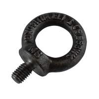Eye Bolt, 1/8" Dia., 1/2" L, Uncoated Natural Finish, 300 lbs. (0.15 tons) Capacity Helyx Safety & Industrial Supplies